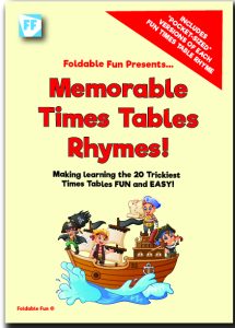 Foldable Fun Presents... Memorable Times Tables Rhymes! Making learning the 20 trickiest Times Tables FUN and EASY!